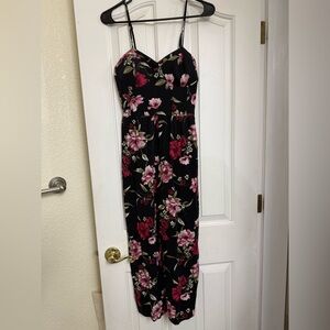 Xhilaration Black Floral Romper